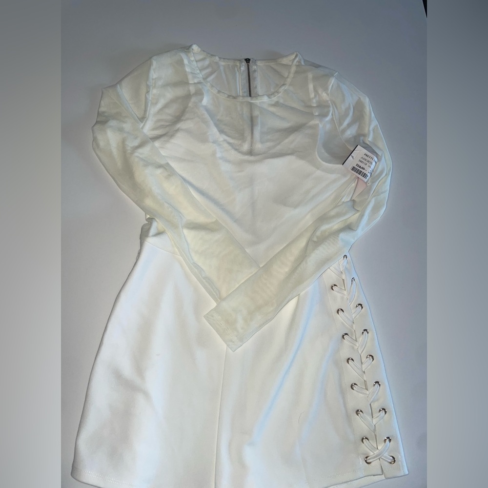 Jumpsuit stretch see through sleeves